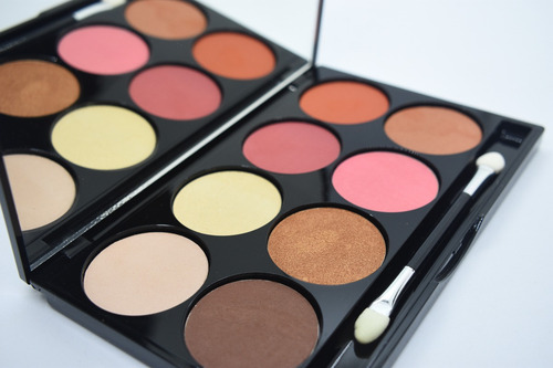Imagen 9 de 10 de Set X4 Paletas De Rostro Profesionales Xulu Cosmeticos