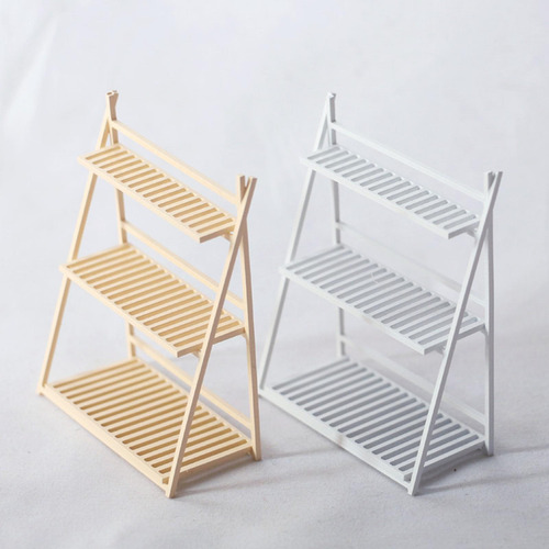 2 X 1/12 Dollhouse Flower Stand Display Rack Para Mini