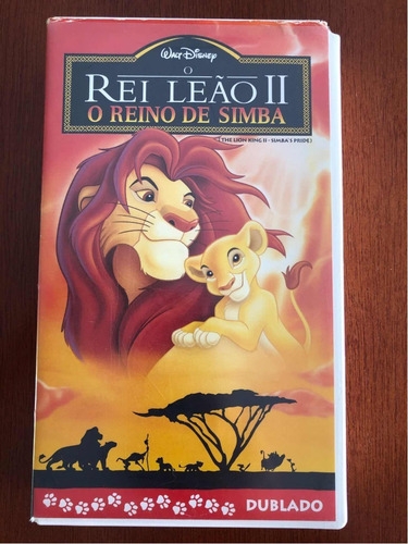 Vhs O Rei Leão ||: Reino De Simba Disney Leia Descrição (Usado)
