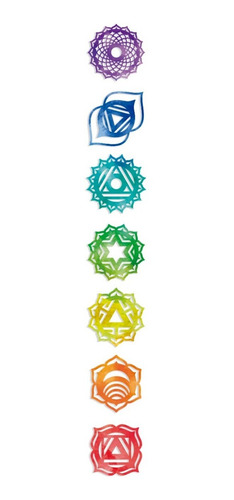 Imagen 1 de 10 de 7 Chakras Reiki De 10 Cm X 10 Cm Mdf 3mm Mandalas