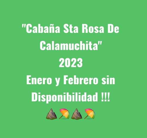 Imagen 1 de 29 de Alquilo Cabañas En Sta Rosa De Calamuchita 4/5  Personas- Wifi - Enero Y Febrero 2023 Sin Disponibilidad 