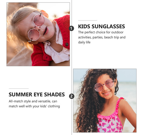 1 Par De Óculos De Sol Infantis Personalizados Para Os Olhos