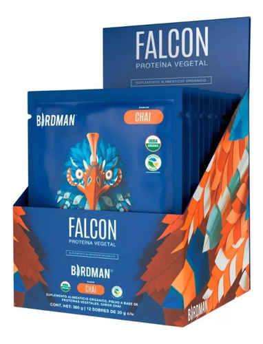 Proteina Fitness Birdman Falcon Chai Caja 12 Pz Fcamp Chai
