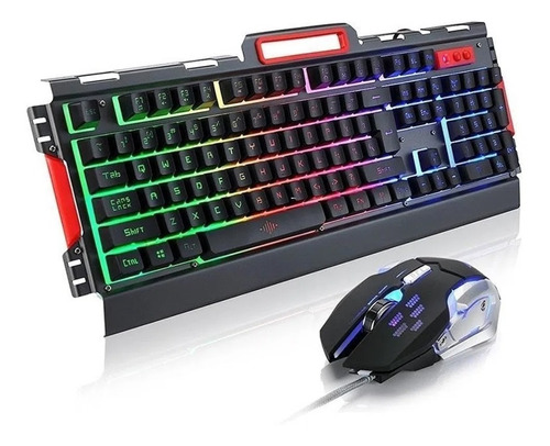 Set Gamer Kit Teclado Y Mouse K33 Dpi Luces Rgb *itech Shop