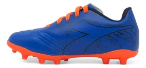 Botin Diadora Kids Fg Express Fit 3 Azul Naranja