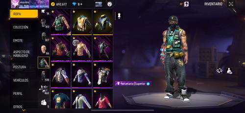 Free Fire Cuenta (Usado)