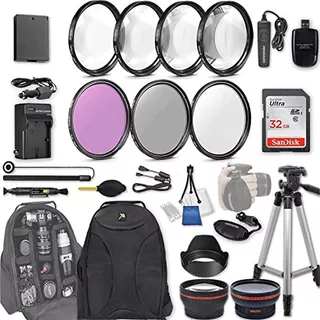 Kit De Accesorios De 2.283 In Para Canon Eos Rebel T7, T6, T