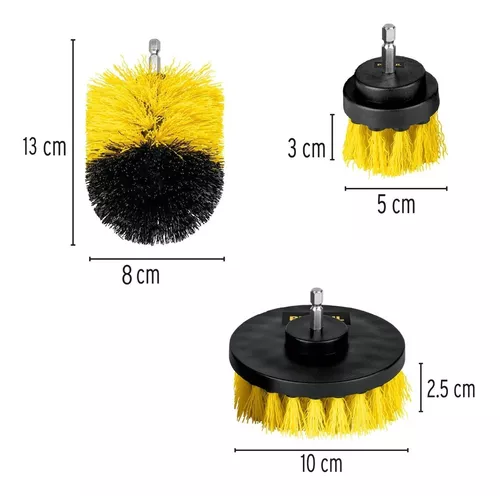 Cepillo de alambre para taladro 3 mm x 5