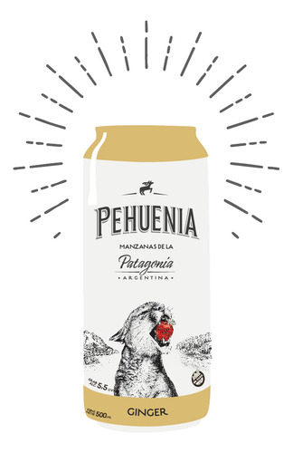 Sidra Pehuenia Jengibre Lata 473cc X 6 Unidades