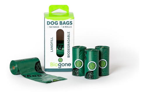 Bolsa Biodegradable Desechos Perro 4 Rollos (80 Unidades)
