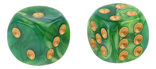 10 Piezas D6 Dados De Verde Amarillo Verde Amarillo 16mm