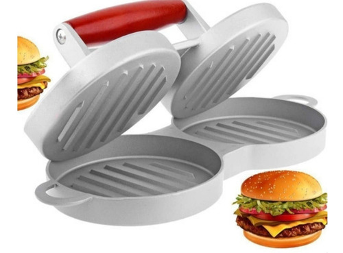 Molde Para Hacer Hamburguesas Doble De Metal