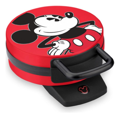 Disney Dcm-12 Mickey Mouse Waffle Maker, Rojo 6 Pulgadas