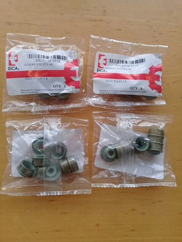 Gomas De Valvulas Fiat Palio 1.8 / 8valvulas (8 Piezas )
