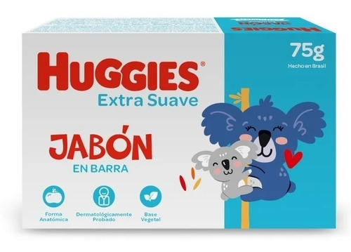 Huggies Jabon En Barra Bebe Extra Suave X 75gr