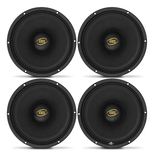 comprar 04 Alto Falantes Eros 10 Pol E510lc 500w Rms Médio Grave
