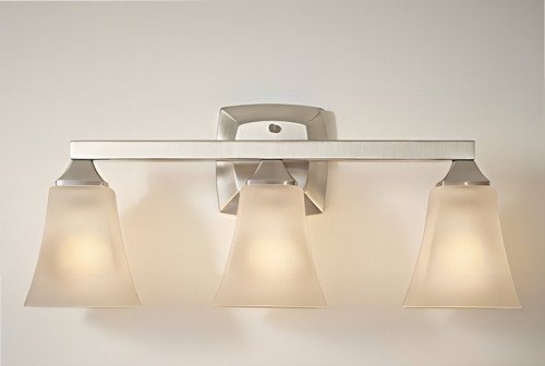 Moen Yb5163bn Voss Bath Lighting Three Globe Brushed Nickel