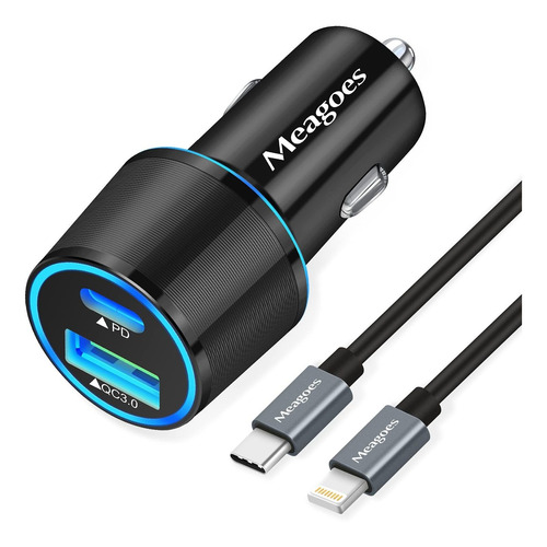 Cargador Para Coche Meagoes -  Usb C, Adaptadorcarga R Fr6x