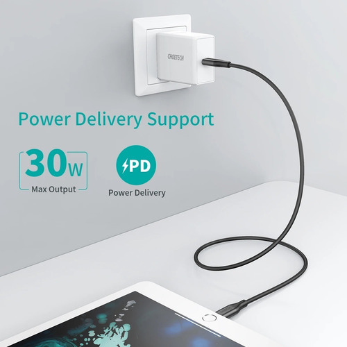 Imagen 8 de 9 de Cargador Para iPhone 14 13 12 11 Usb C Carga Rápida + Cable