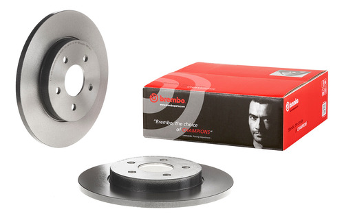 Disco Solido Trasero Izq/der Mondeo Del 2001 Al 2007 Brembo