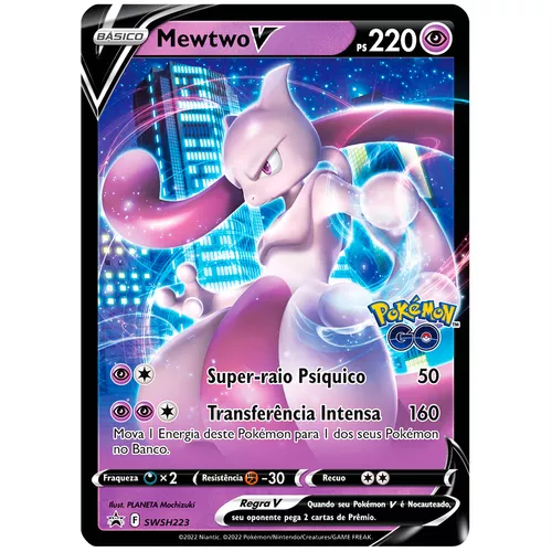 Pokémon TCG: Baralho Batalha V Pokémon GO - Mewtwo - Pokémon Company - Deck  de Cartas - Magazine Luiza