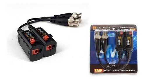 Video Balun Hd-8mp Ahd/tvi/cvi Press-fit Terminal Block 300m