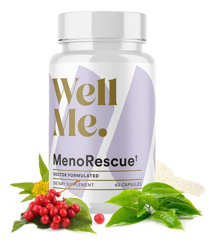 Wellme - Menorescue - Promueve Los Niveles Adecuados De Cortisol, Apoya La Producción De Hormonas Durante La Menopausia