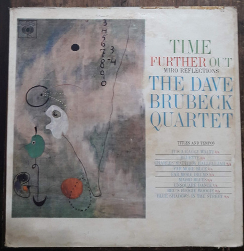 Lp Vinil (vg) The Dave Brubeck Quartet Time Further Out