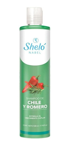 Shelo Shampoo Chile Y Romero Crece Cabello Caida Suaviza /sa