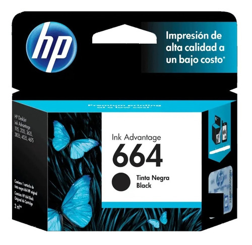 Cartucho Hp 664 Negro Original