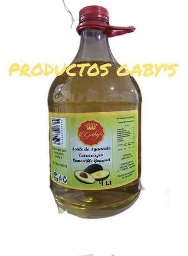 Aceite Aguacate Ext.v Gourmet De 4 Lt Con 4 Pz