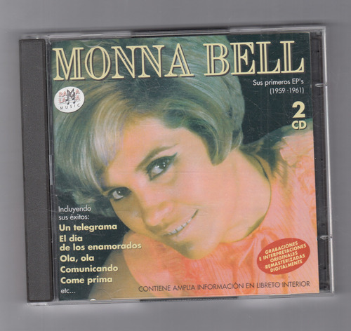 Monna Bell Sus Primeros Ep´s 2 Cd´s Original Usado Qqf. Mz