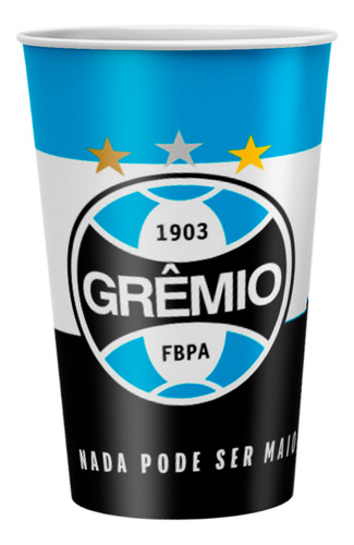 8 Copos 180ml Festa Gremio Decoração Aniversário Completa