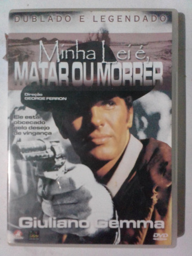 Dvd Minha Lei É Matar Ou Morrer - Giuliano Gemma - Original