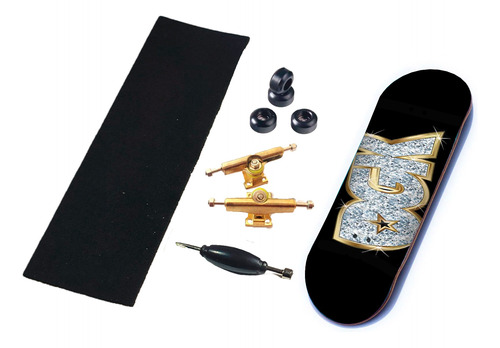 Fingerboard Mini Skate Patineta Dedos Set Completo Madera