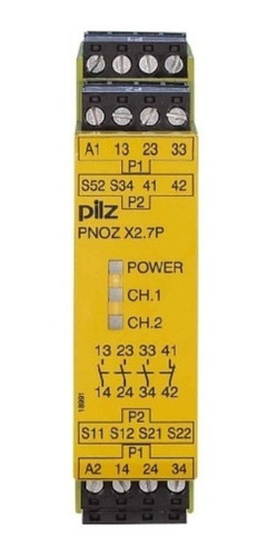 Relevador Pnoz X2.7p 24-240vac/dc 3n/o 1n/c Pilz Pn: 777306