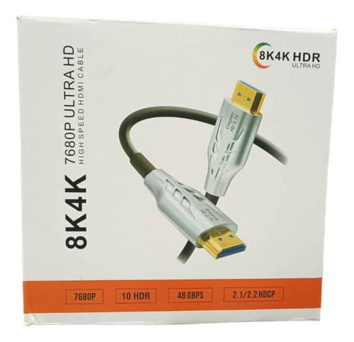Cable Hdmi V 2.1 De Fibra 8k 4k 100 Mts