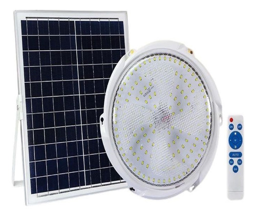 Lampara Circular Solar 100w De Interior A Control Remoto