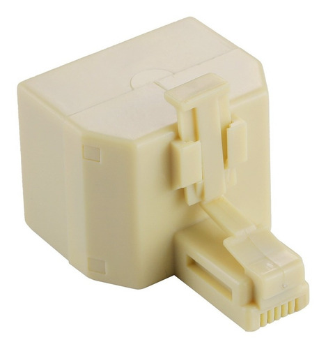 Rj45 Doble Puerto Ethernet Lan Adaptador Red Conector