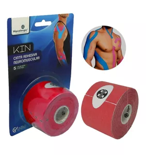 Cinta Kin Tapping Vendaje Neuromuscular Color Rojo