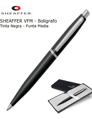 Sheaffer Vfm Boligrafo Negro Y Niquel Tinta Negra