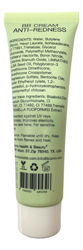 Base Cc Bb Cream Biomix Health & Beauty Anti Rojeces Correctora Verde Spf 30 Magic Sensitive 60 Ml