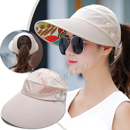 Verano Proteccion Uv Gorro Para Mujer Sombrero Sol Dama