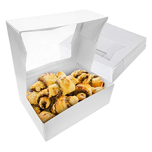  8 X 5 X 2 5 Inch White Cake Box With Viewing Window 15...