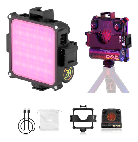 Luz De Bolsillo Rgb Zhiyun Fiveray M20c Fotografía Video 