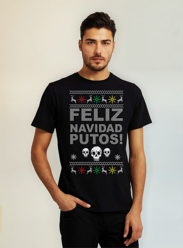 Playera Ugly Sweater Feliz Navidad Navidad 1648 Beloma