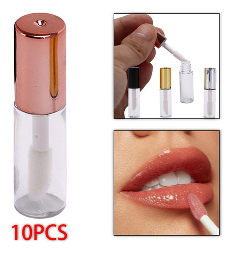 10x Contenedores De Tubos De Brillo De Labios Contenedores