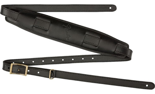 Fender Mustang Saddle Guitar Strap, 2.25in, Negro, Largo