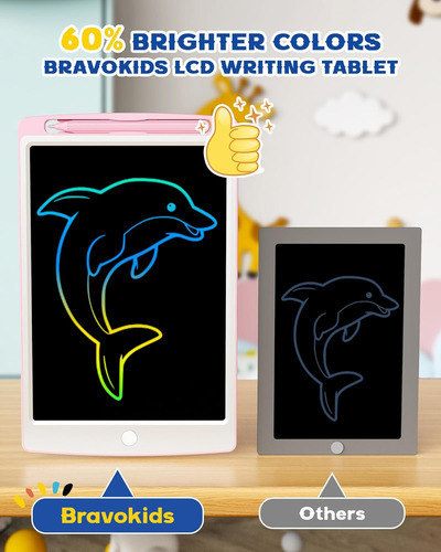 Tableta De Escritura Lcd Bravokids Para Juguetes Infantiles,