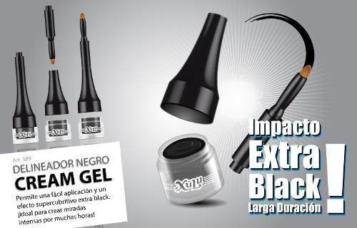 Imagen 2 de 2 de Delineador en gel Xúlu Cosméticos